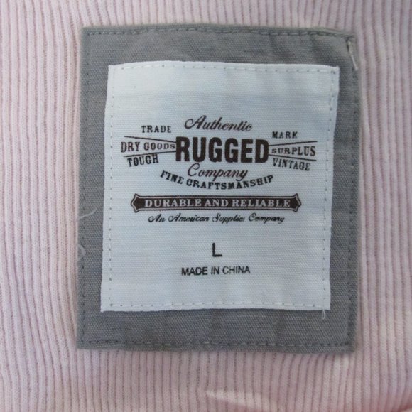 AUTHENTIC RUGGED CO. WOMENS SIZE L PINK SCOOP NECK TANK TOP SLEEVELESS SHIRT NWT - Picture 6 of 8